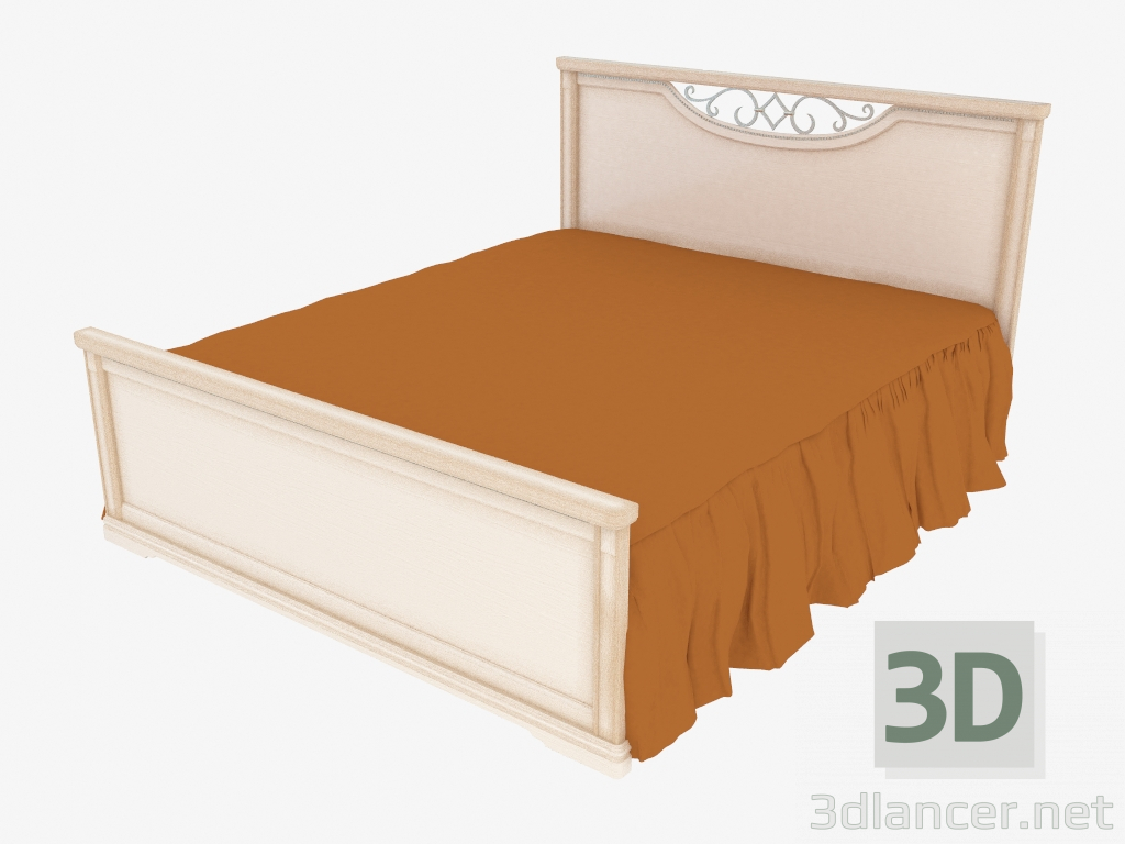 3d model La cama doble (1570х1106х2097) - vista previa