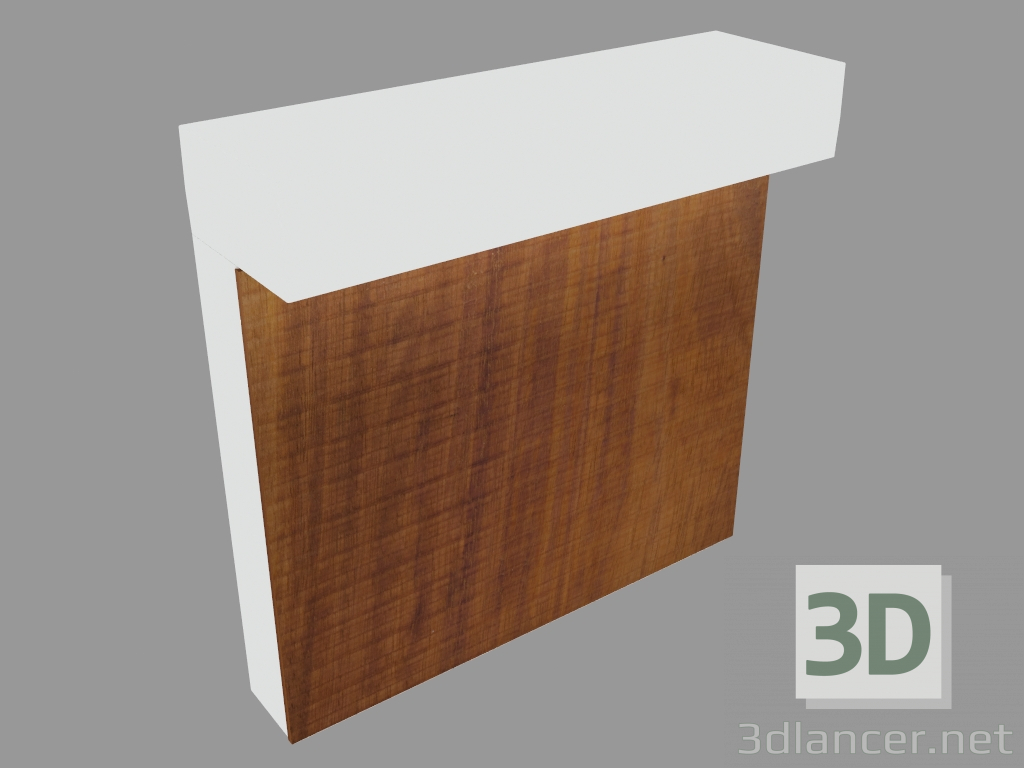 3 डी मॉडल दीपक के बाद मिनी-लेंड बॉर्डर लकड़ी का सिंदूर एच 220 मिमी (L9206W) - पूर्वावलोकन