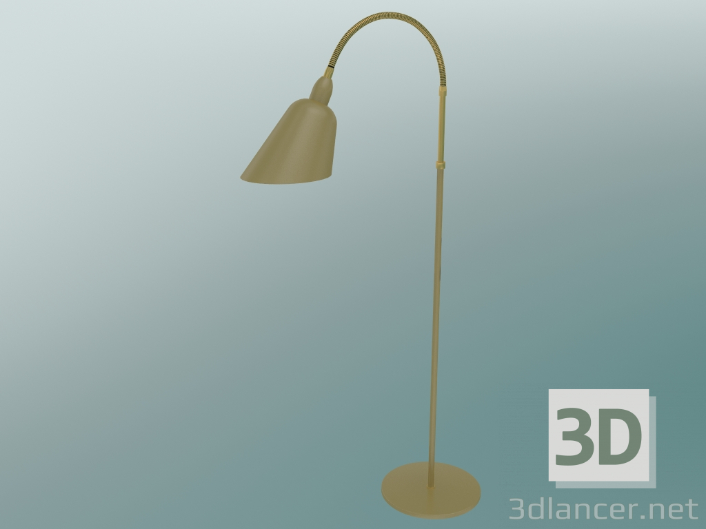 3D Modell Stehleuchte Bellevue (AJ7, Olivbraun & Messing) - Vorschau