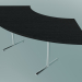 3d модель Стіл T-leg Flip-top в формі півмісяця (1500x750мм) – превью