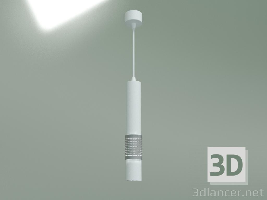 3d model Pendant lamp DLN001 MR16 (matte white-silver) - preview