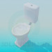 3d model Toilet with a tank - preview
