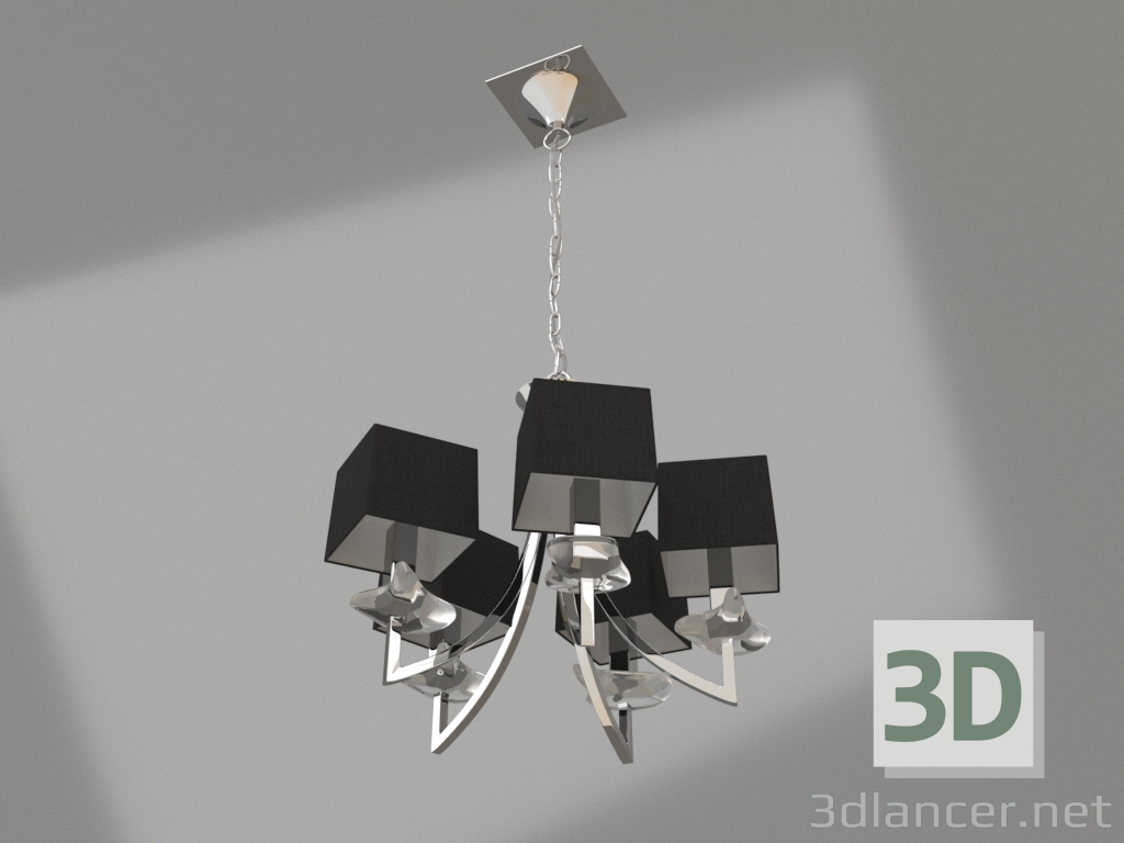 modello 3D Lampadario sospeso (0782) - anteprima