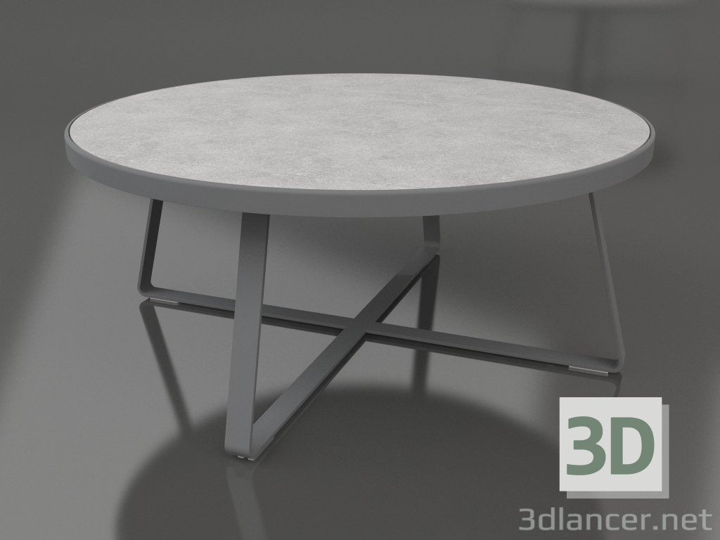 Modelo 3d Mesa de jantar redonda Ø175 (DEKTON Kreta, Antracite) - preview