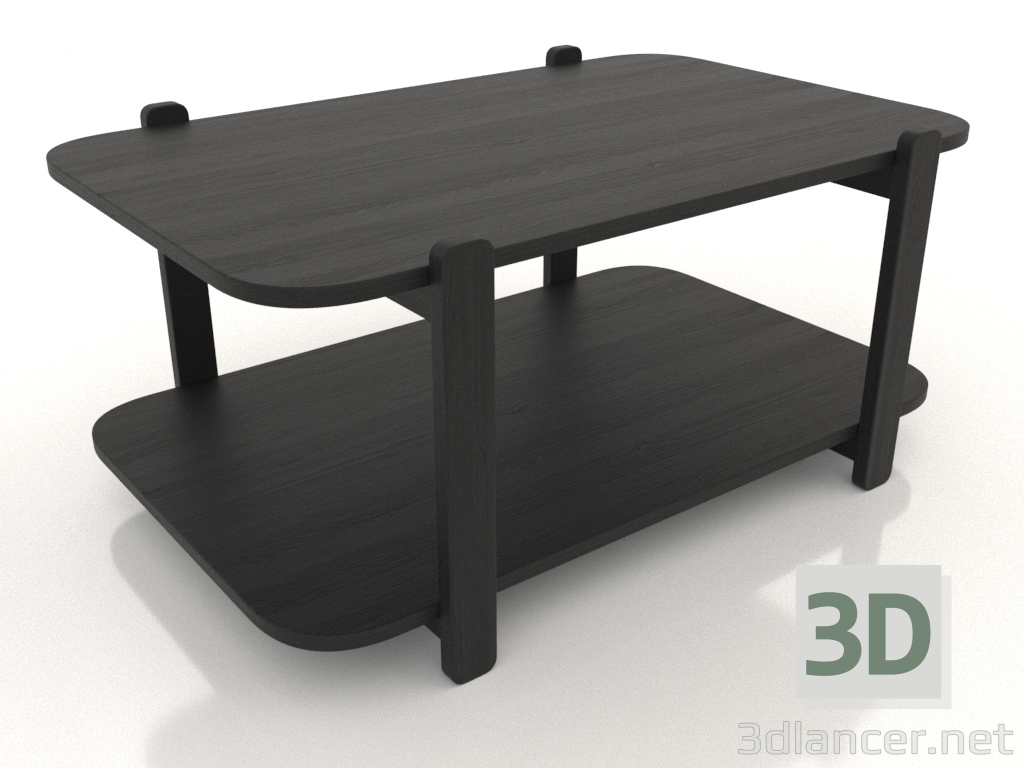 3d model Mesa de centro (negro RAL 9005) - vista previa