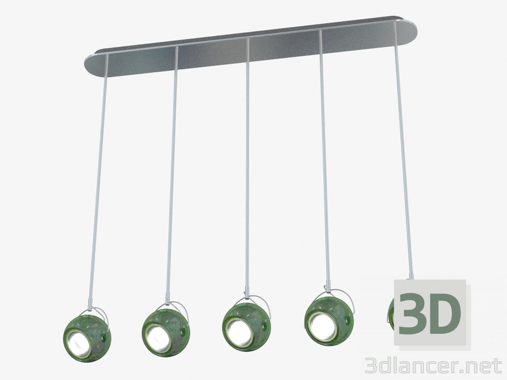 3d model Ceiling lighting fixture D57 A15 43 - preview