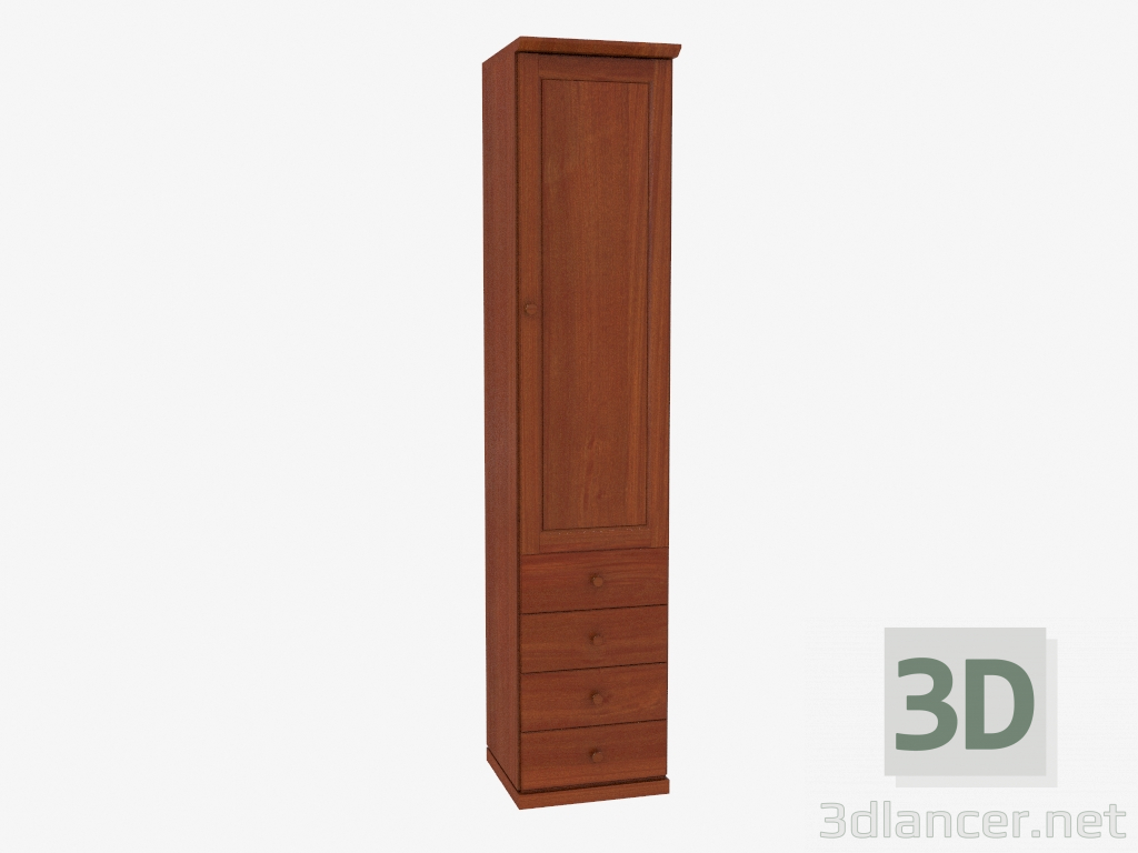 3d model The bookcase is narrow (4821-23) - preview