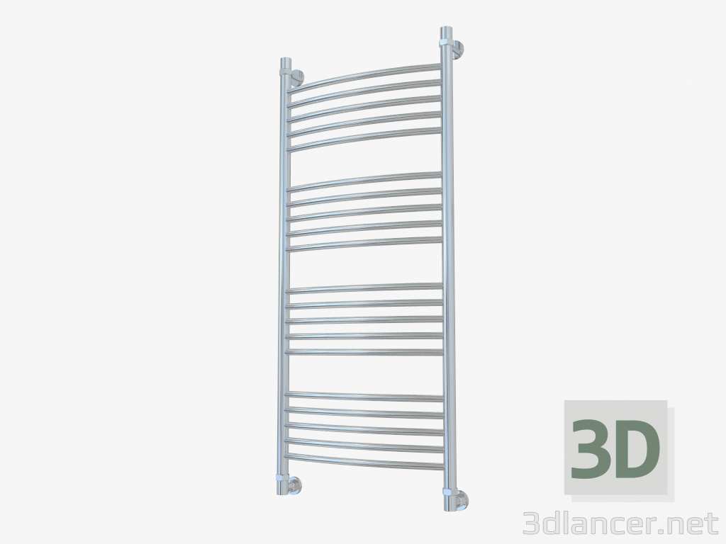 modèle 3D Porte-serviettes chauffant Bohemia courbé (1200x500) - preview