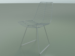 Stuhl 1802 (auf der Rutsche, Chromstahl)