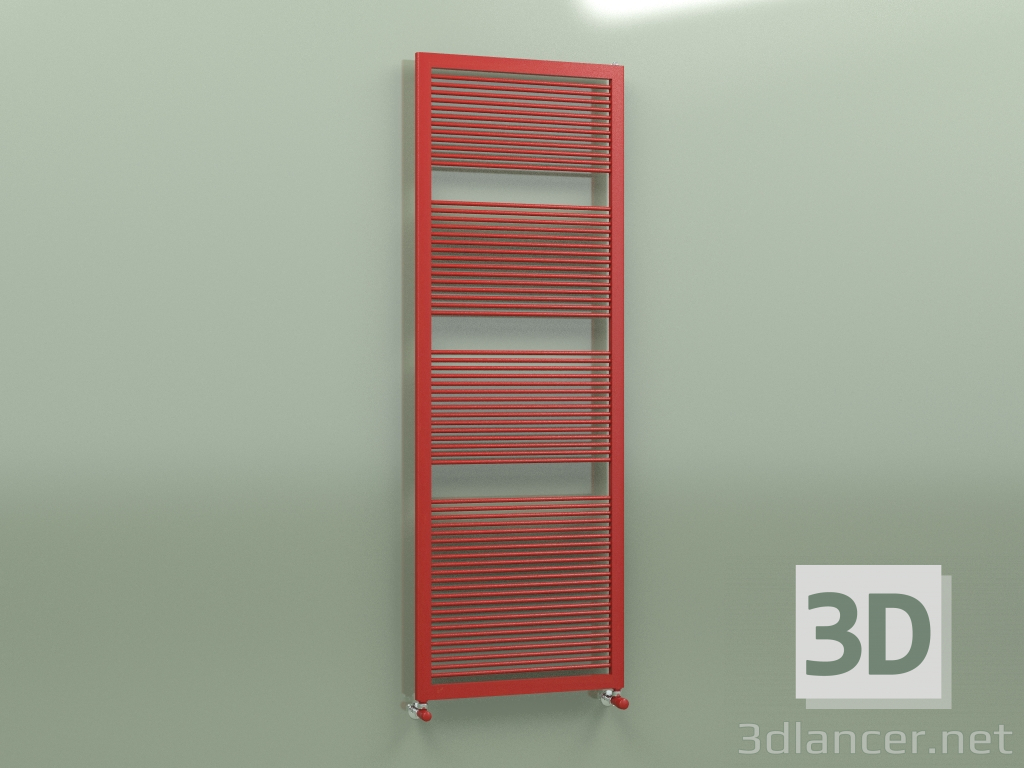 3d model Heated towel rail LIKE (1806x632, Red - RAL 3000) - preview