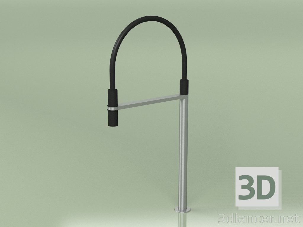 modèle 3D Bec de pont pivotant, tuyau flexible noir, raccord magnétique (BC 500, AS) - preview