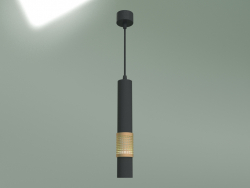 Подвесной светильник DLN001 MR16 (черный матовый-золото)