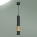 3d модель Подвесной светильник DLN001 MR16 (черный матовый-золото) – превью