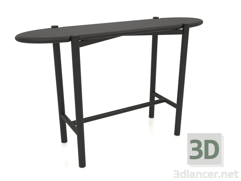 modello 3D Consolle KT 01 (1200x340x750, legno nero) - anteprima