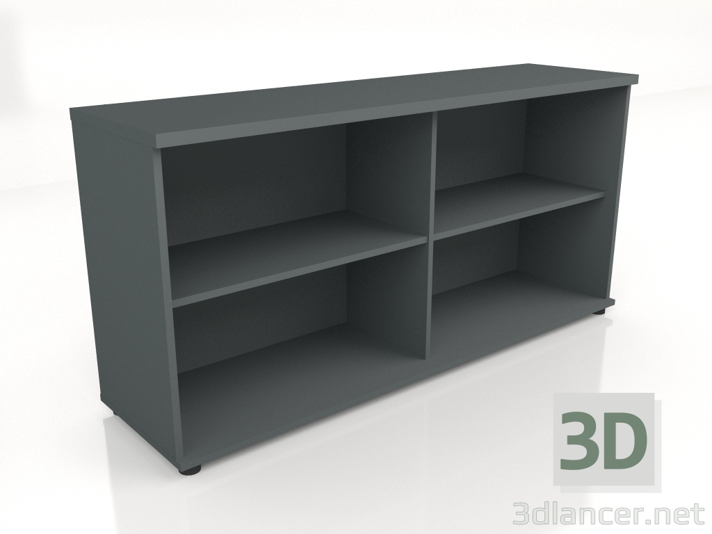 modello 3D Libreria Standard A2508 (1600x432x777) - anteprima