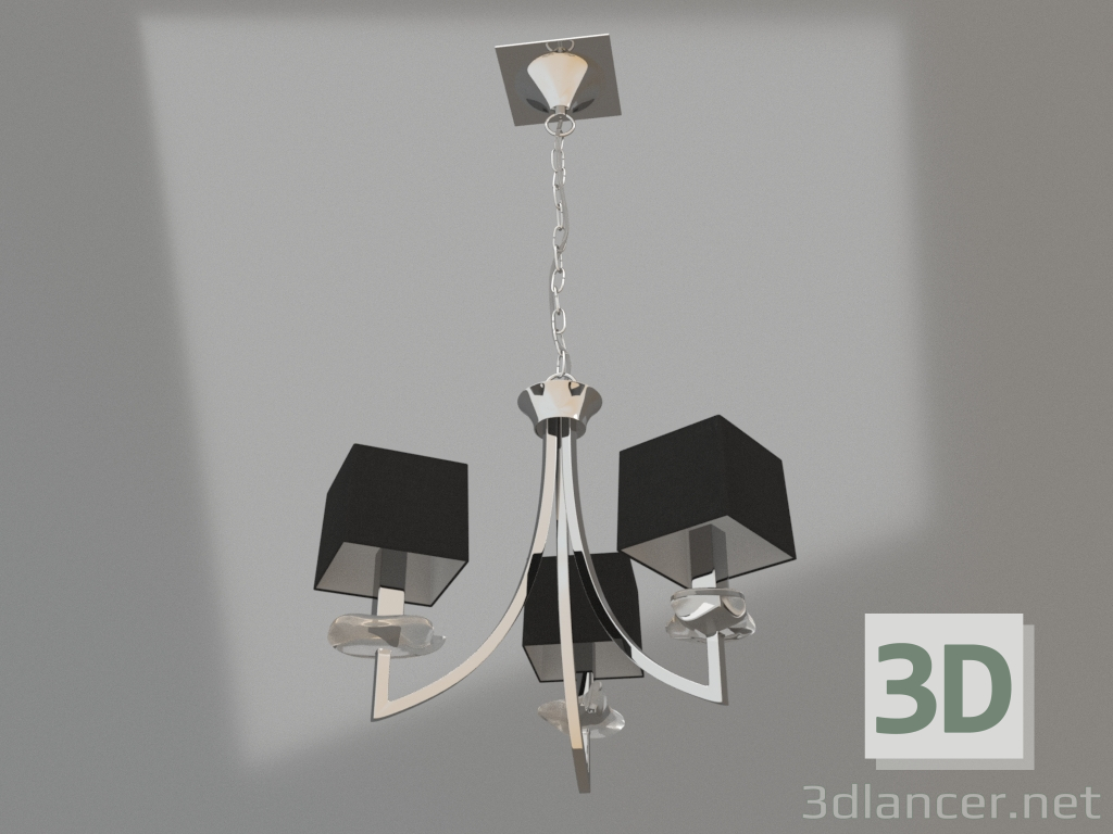 modello 3D Lampadario sospeso (0783) - anteprima