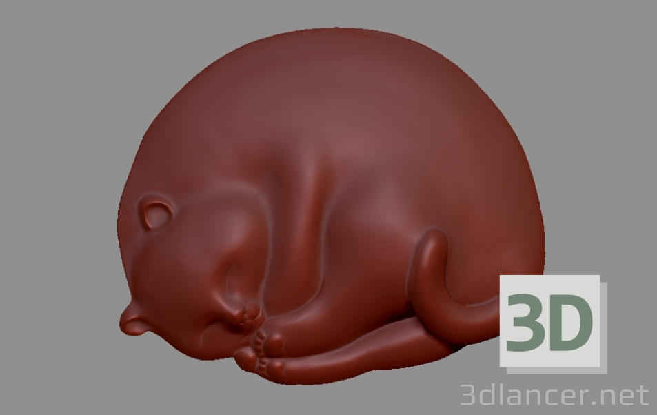 modello 3D di Gatto addormentato comprare - rendering