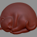 3d Sleeping cat model buy - render