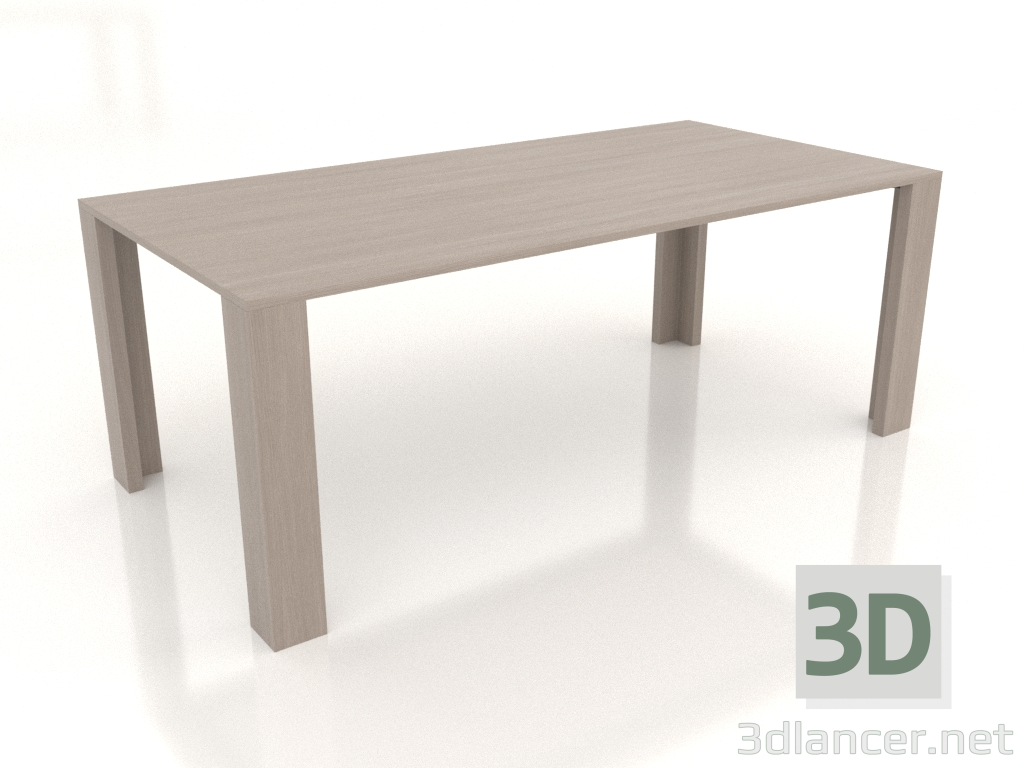 modèle 3D Table à manger Serenity 2000x1000x750 mm (option 1) - preview modèle 3D Table à manger Serenity 2000x1000x750 mm (option 1) - preview