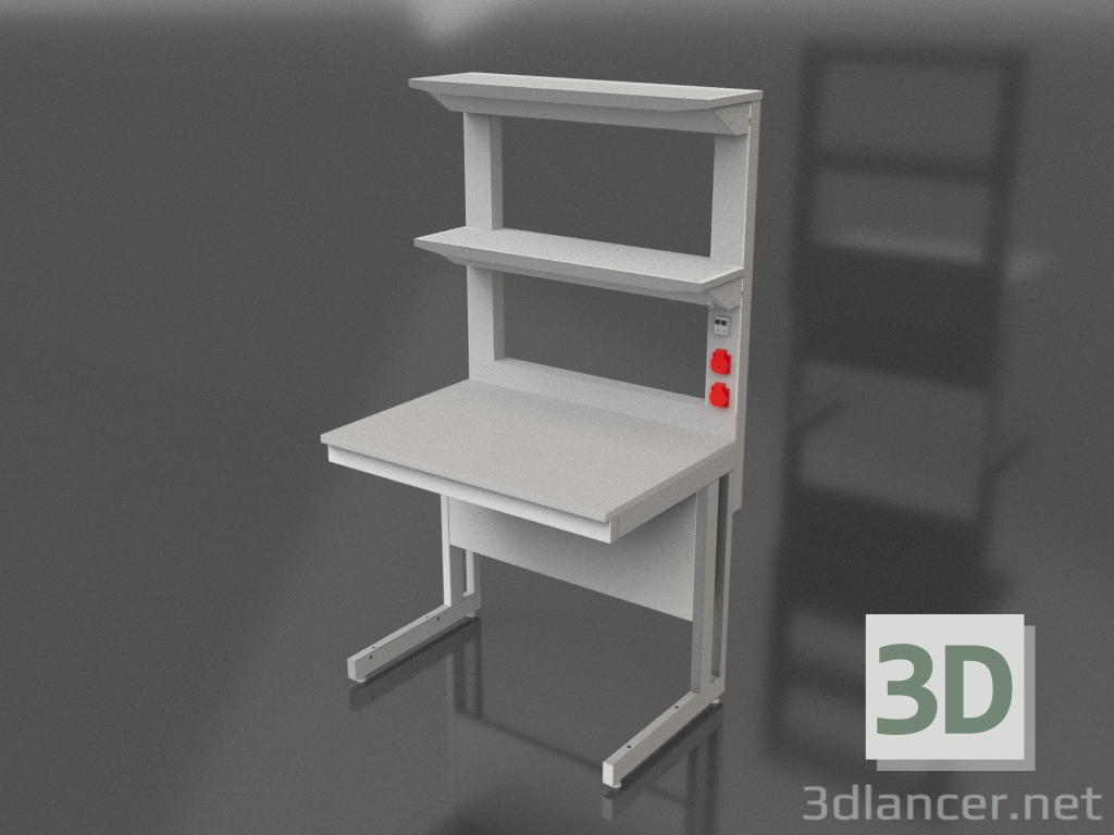 3D modeli İki raflı laboratuvar masası LK-900 SP 770 - önizleme 3D modeli İki raflı laboratuvar masası LK-900 SP 770 - önizleme