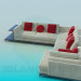 3d model Corner sofa - preview