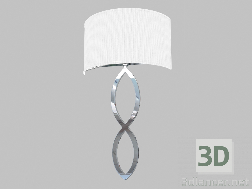 3D Modell Wandlampe (1121A weiß) - Vorschau