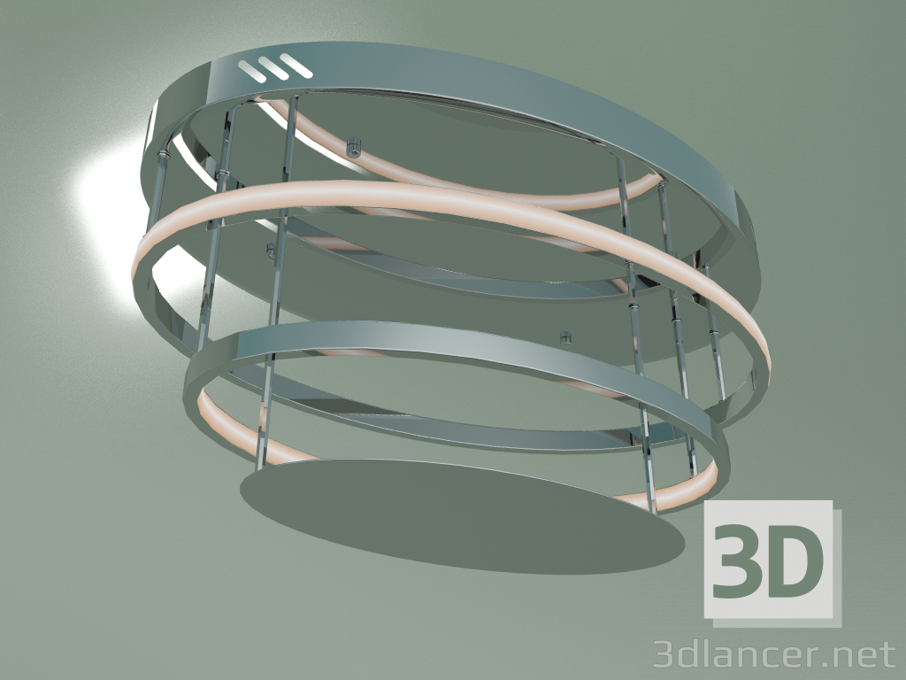 3D modeli Tavan LED lambası Chic 90160-2 (krom) - önizleme