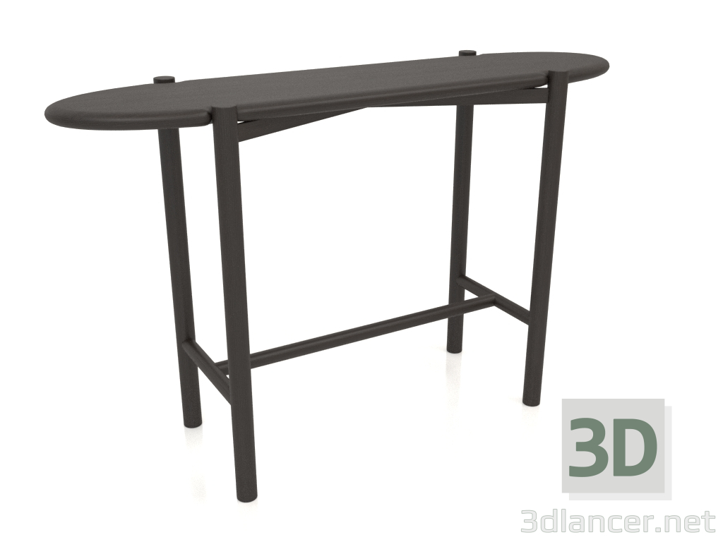 modèle 3D Table console KT 01 (1200x340x750, bois marron foncé) - preview