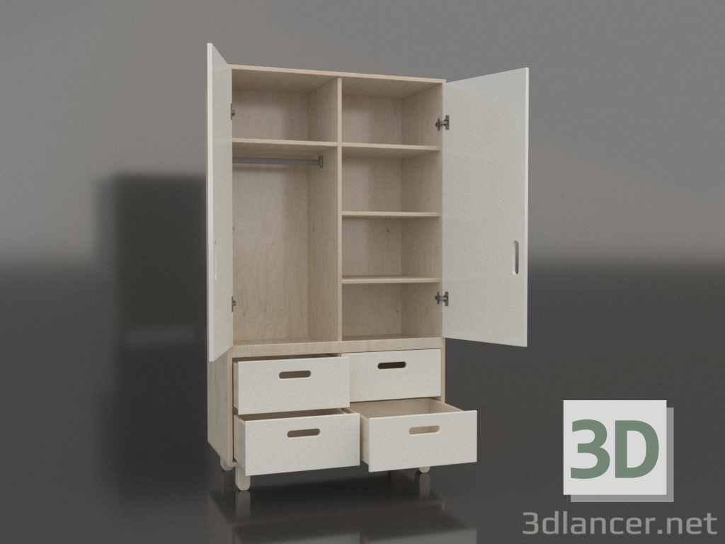 modèle 3D Armoire ouverte TUNE HA (WNTHAA) - preview