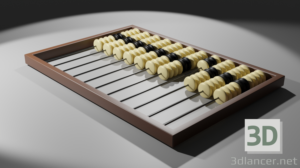 3d model abacus - preview