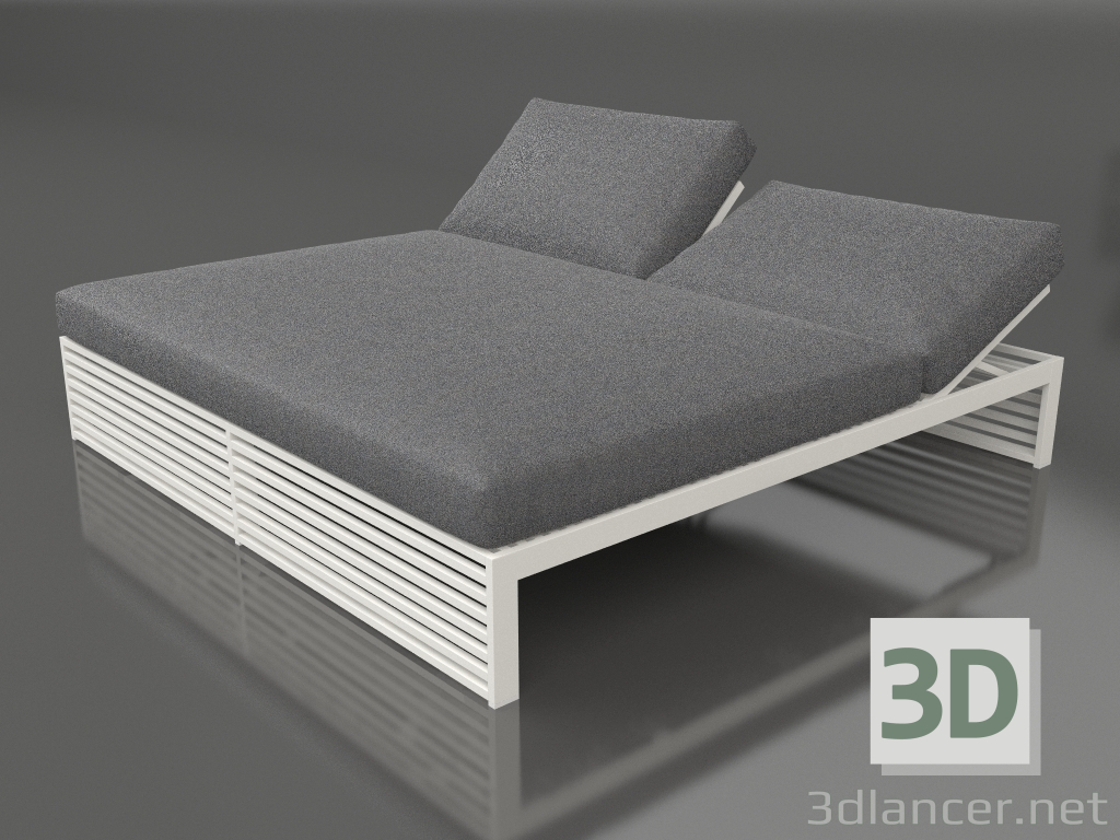 modèle 3D Lit de repos 200 (gris agate) - preview