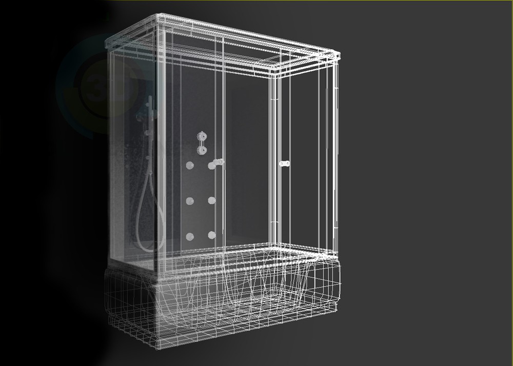 3d model Shower Aqua.joy 1700 - preview 3d model Shower Aqua.joy 1700 - preview