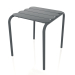 3D Modell Niedriger Stuhl. Beistelltisch (Anthrazit) - Vorschau