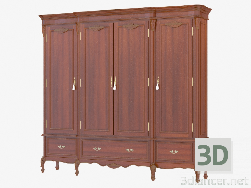 3d model Wall cabinet BN8828 (wood) - preview