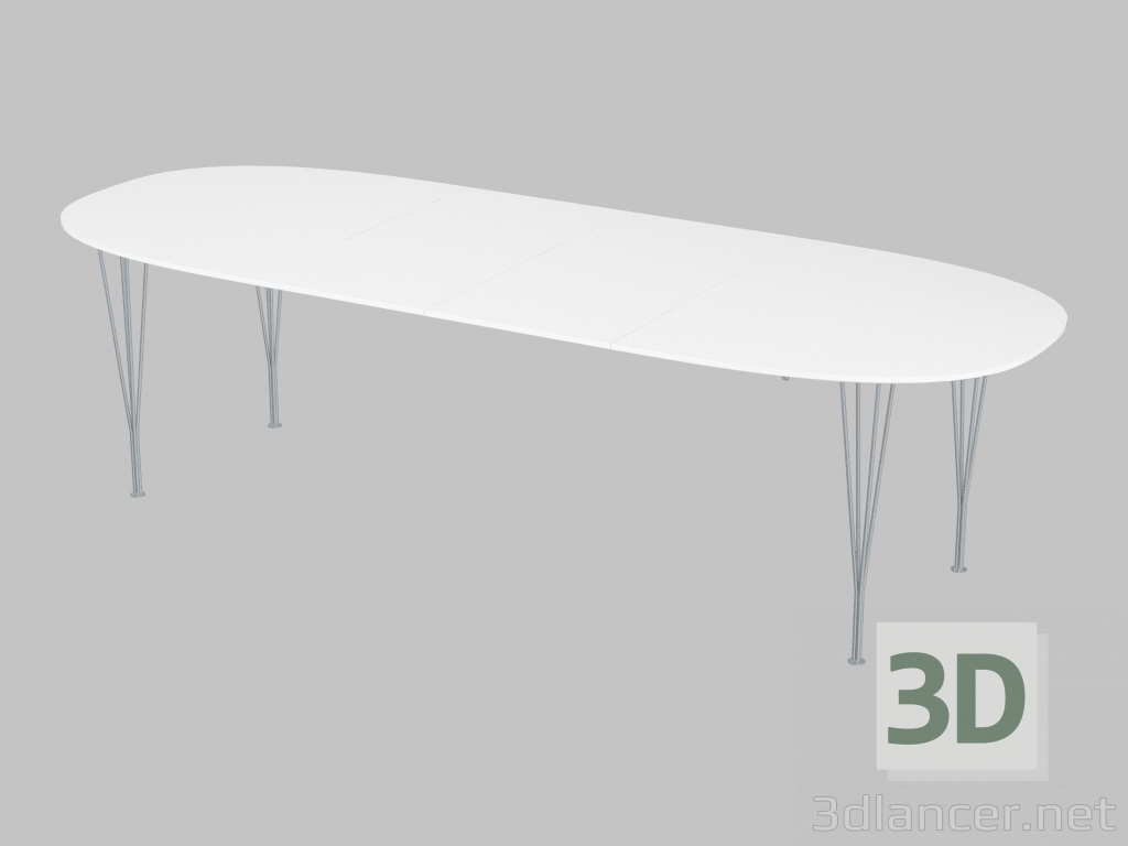 Modelo 3d Mesa de jantar Super-Elíptica (1000х170-270 Н720) - preview
