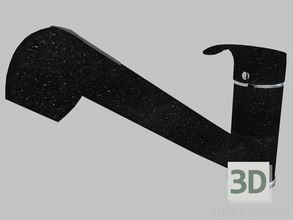 modello 3D Miscelatore per lavello con maniglia retrattile - grafite Pepe (BDP 271M) - anteprima
