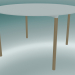 3d model Table MONZA (9224-01 (Ø 129cm), H 73cm, HPL white, aluminum, natural ash veneered) - preview