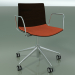 3D modeli Sandalye 0302 (5 tekerlekli, kolçaklı, LU1, koltuk minderli, venöz) - önizleme