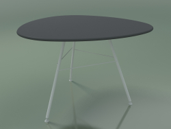 Outdoor table with a triangular worktop 1813 (H 50 - D 79 cm, HPL, V12)