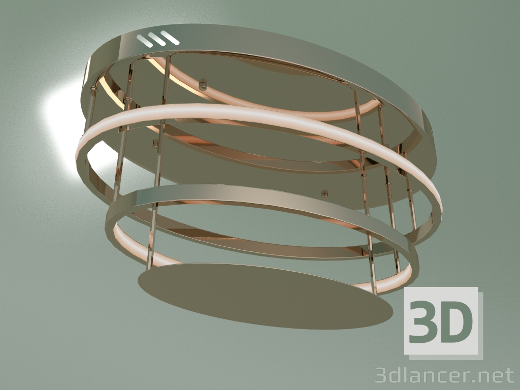 modello 3D Lampada da soffitto a LED Chic 90160-2 (oro) - anteprima