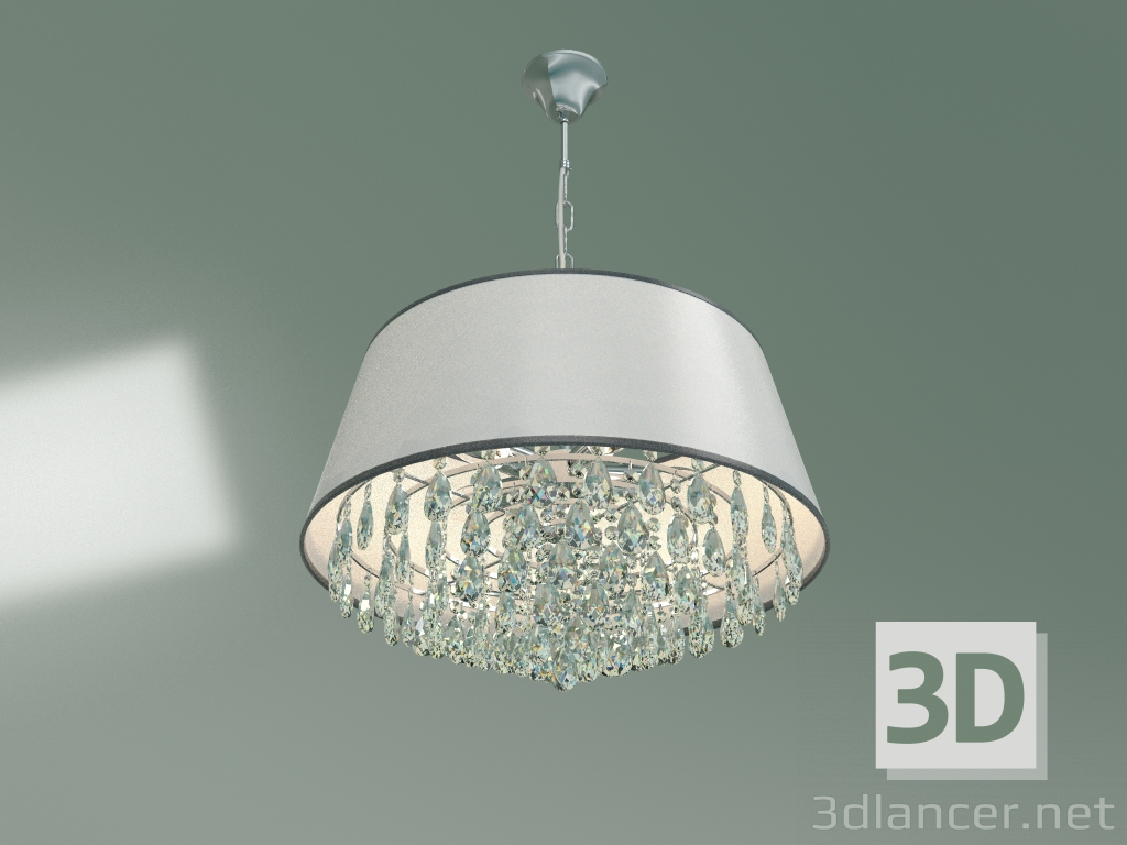 3d model Pendant chandelier 10092-5 (chrome-clear crystal Strotskis) - preview