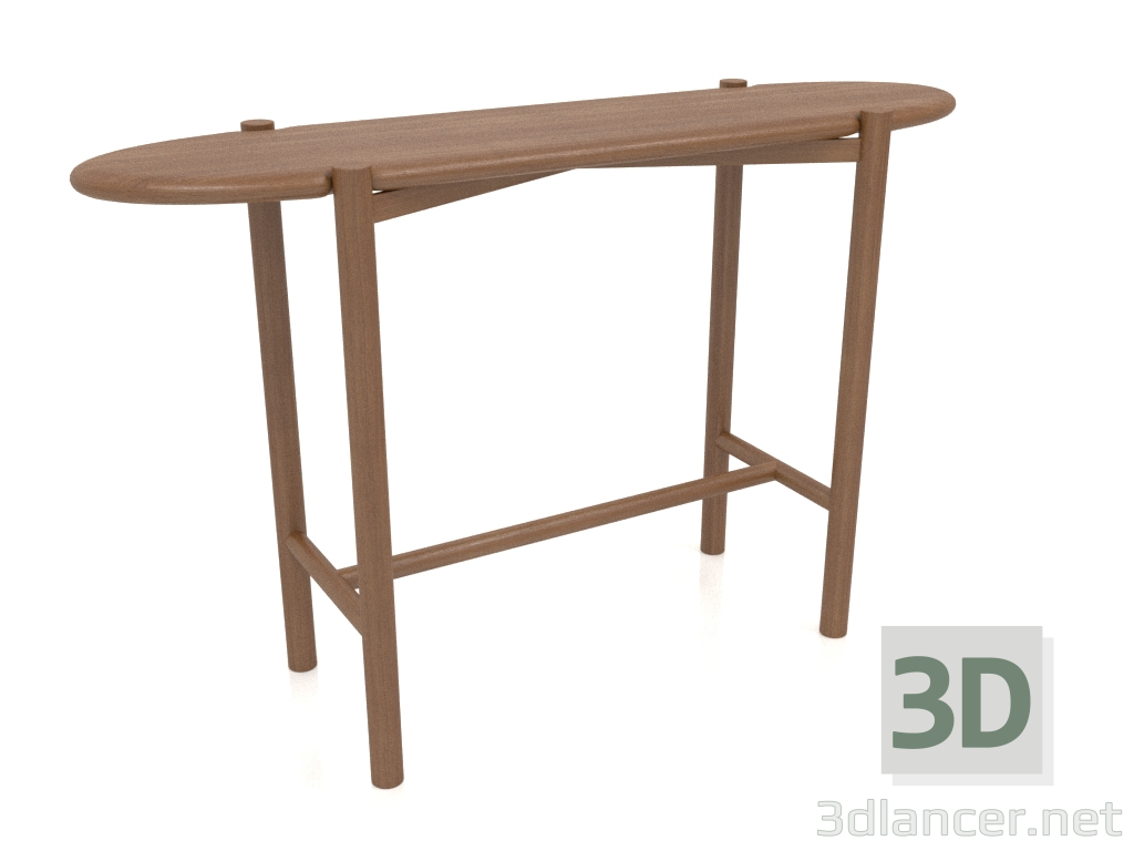 3 डी मॉडल कंसोल टेबल केटी 01 (1200x340x750, लकड़ी की भूरी रोशनी) - पूर्वावलोकन