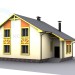 3d model attic house - preview