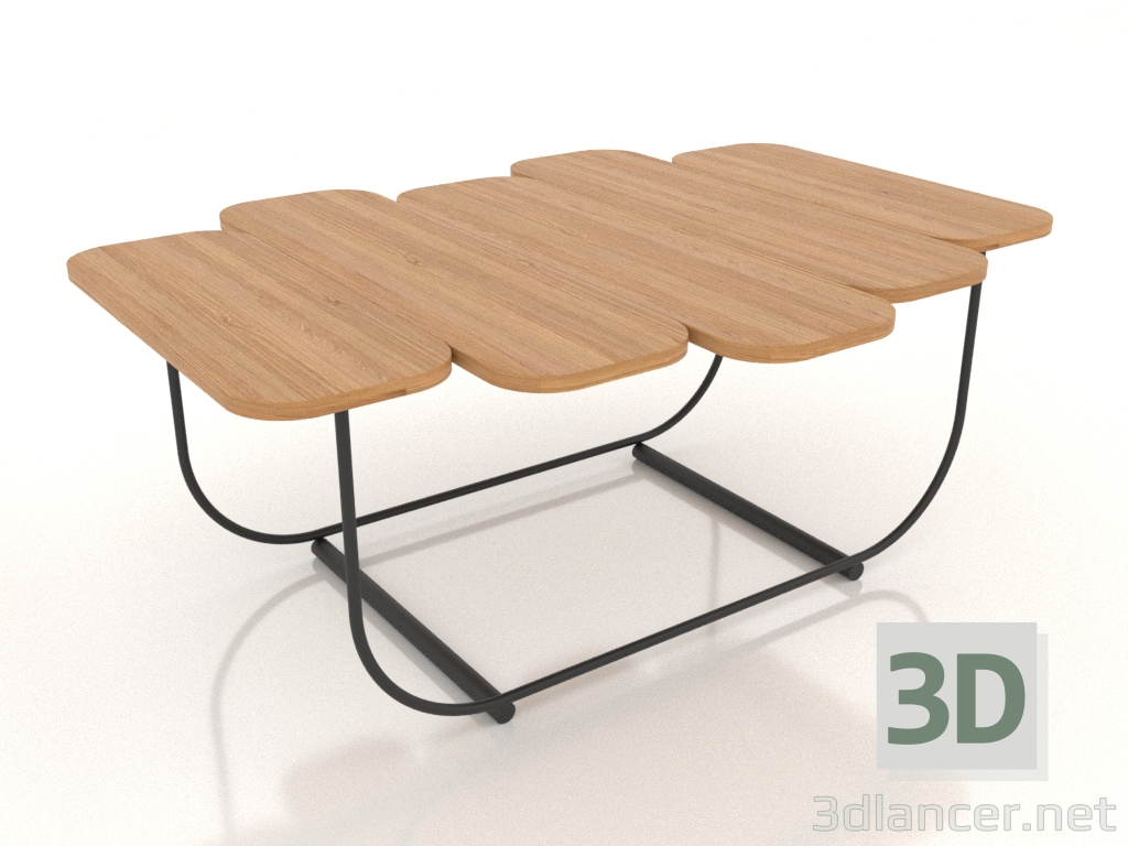 3d model Mesa de centro (roble natural) - vista previa