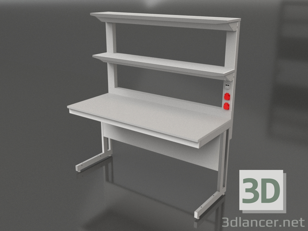 3D modeli İki raflı laboratuvar masası LK-1500 SP 770 - önizleme 3D modeli İki raflı laboratuvar masası LK-1500 SP 770 - önizleme