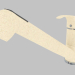 3d модель Смеситель для мойки с выдвижной ручкой - песочный Pepe (BDP 771M) – превью