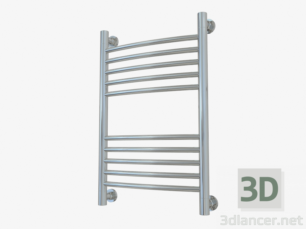 modello 3D Porta asciugamani riscaldato Bohemia + curvo (600x400) - anteprima