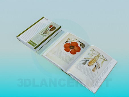 3d модель Книги про цветы – превью 3d модель Книги про цветы – превью