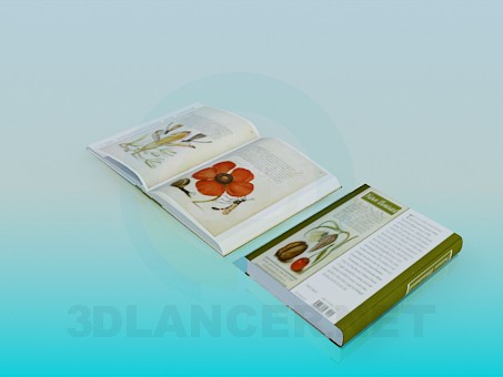3d модель Книги про цветы – превью 3d модель Книги про цветы – превью
