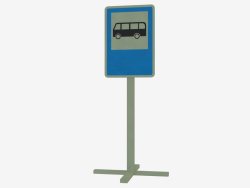 Verkehrsschild Busparkplatz (4513)